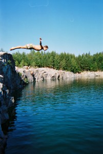 Cliff dive