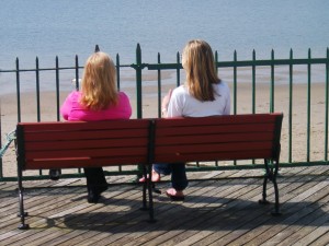 sisters sharing